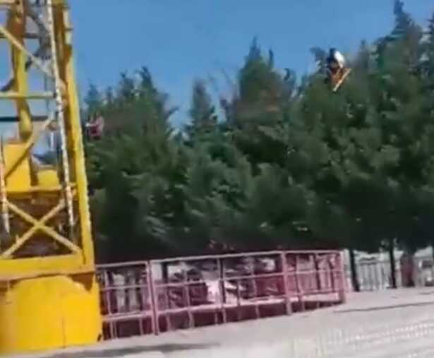 Lunapark kazasında panik anları cep telefonu kamerasında: 17 yaralı