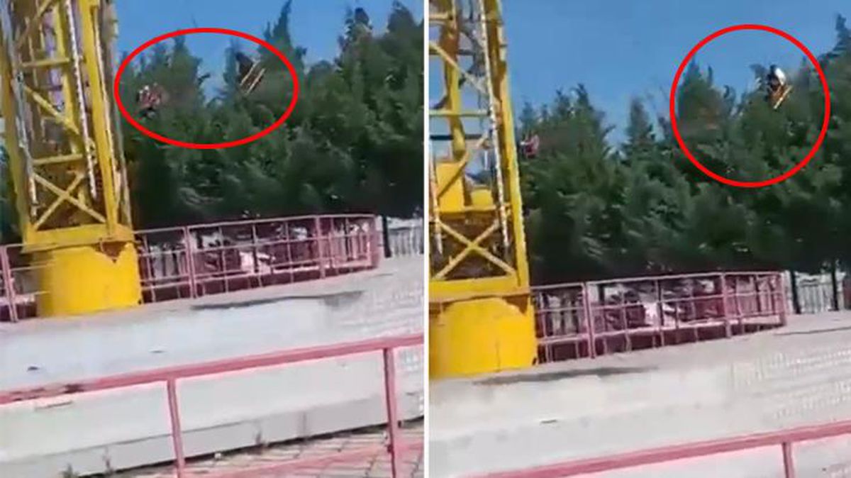 Bursa'da bayram eğlencesi zehir oldu! Lunaparkta salıncaklar birbirine dolanıp ağaçlara girdi