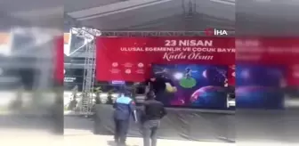 Maltepe Belediyesi çocuk etkinliğinde korkutan olay: Bıçaklı saldırgan bir anda sahneye çıktı