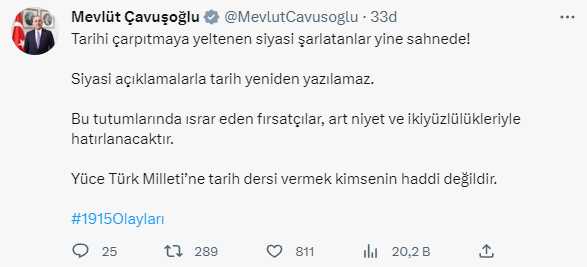 Biden 1915 olayları için 'soykırım' dedi! Bakan Çavuşoğlu'nun tepkisi bir hayli sert oldu