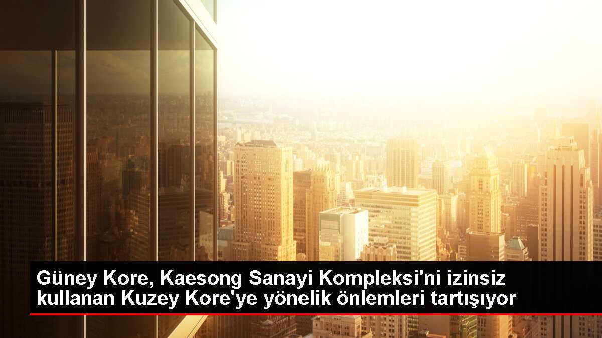 Güney Kore, Kaesong Sanayi Kompleksi'ni izinsiz kullanan Kuzey Kore'ye yönelik önlemleri tartışıyor