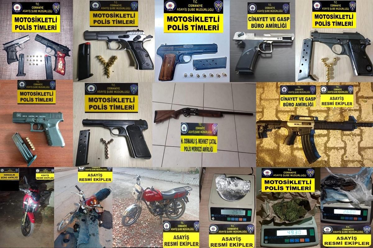 Osmaniye'de çeşitli suçlardan yakalanan 10 şüpheli tutuklandı