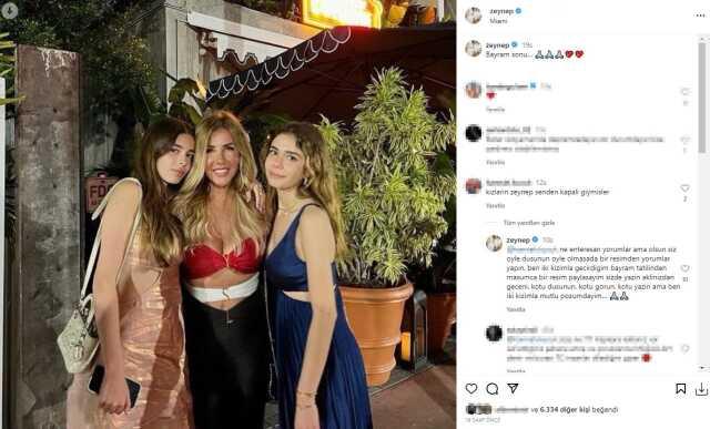 Çocuklarıyla pozunu paylaşan Zeynep Yılmaz'dan 'Kızların daha kapalı giyinmiş' yorumuna tepki Çocuklarıyla pozunu paylaşan Zeynep Yılmaz'dan 'Kızların daha kapalı giyinmiş' yorumuna tepki