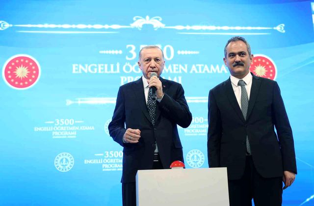 Erdoğan, 3 bin 500 Engelli Öğretmen Atamasını açıkladı Erdoğan, 3 bin 500 Engelli Öğretmen Atamasını açıkladı