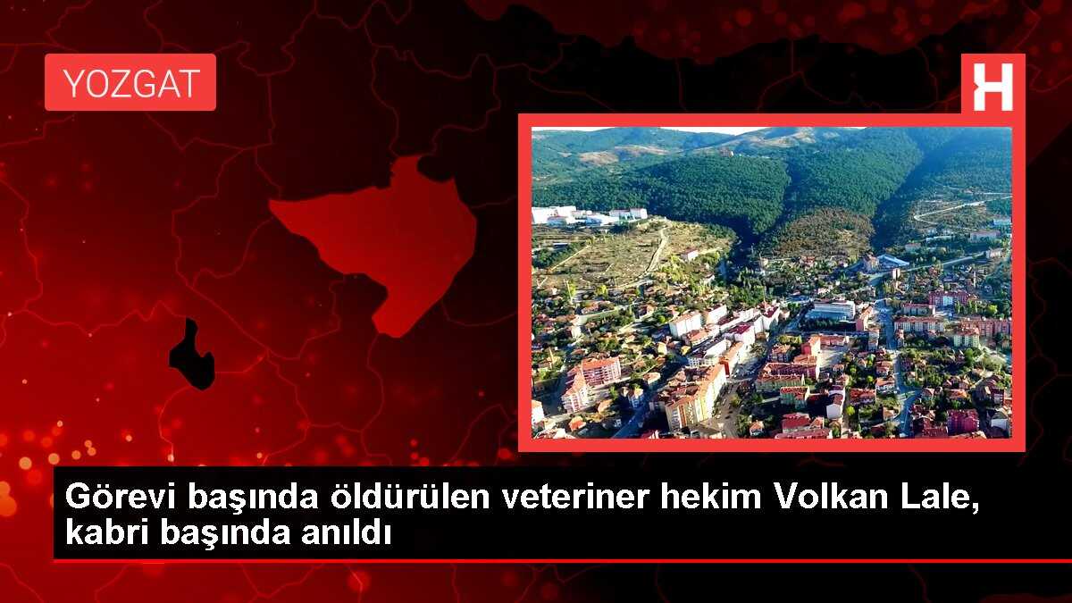 Görevi başında öldürülen veteriner hekim Volkan Lale, kabri başında anıldı