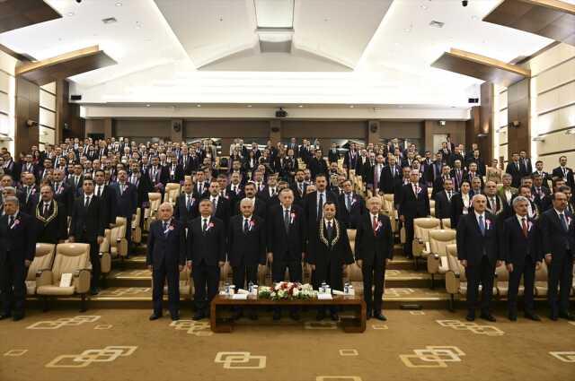 HDP kararı nedeniyle Bahçeli'nin hedefindeydi! AYM Başkanı Arslan'dan, Erdoğan'ın bulunduğu törende imalı sözler