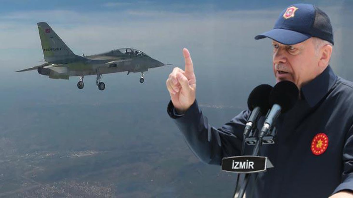 Hürjet ilk kez gökyüzüyle buluştu! Cumhurbaşkanı Erdoğan tarihi uçuşu bu sözlerle paylaştı