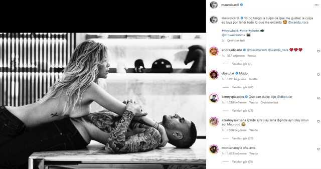 Ne yapıyorsun Icardi! Eşi Wanda Nara'nın üstsüz pozunu paylaştı