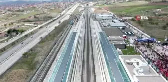 Ankara-Sivas Yüksek Hızlı Treni Kırıkkale'de coşkuyla karşılandı