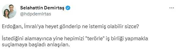 Demirtaş'ın 'İmralı'ya heyet gönderildi' iddiasına Cumhurbaşkanlığı Sözcüsü İbrahim Kalın'dan yanıt: Açık ve net olarak yalan