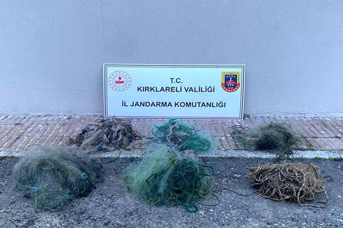 Kırklareli'de baraja serilen 6 ağ ele geçirildi