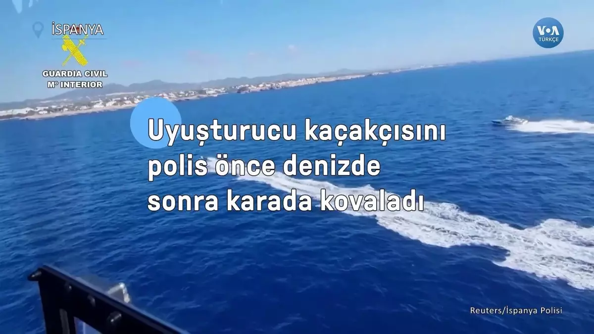 Uyuşturucu Kaçakçısını Polis Önce Denizde Sonra Karada Kovaladı