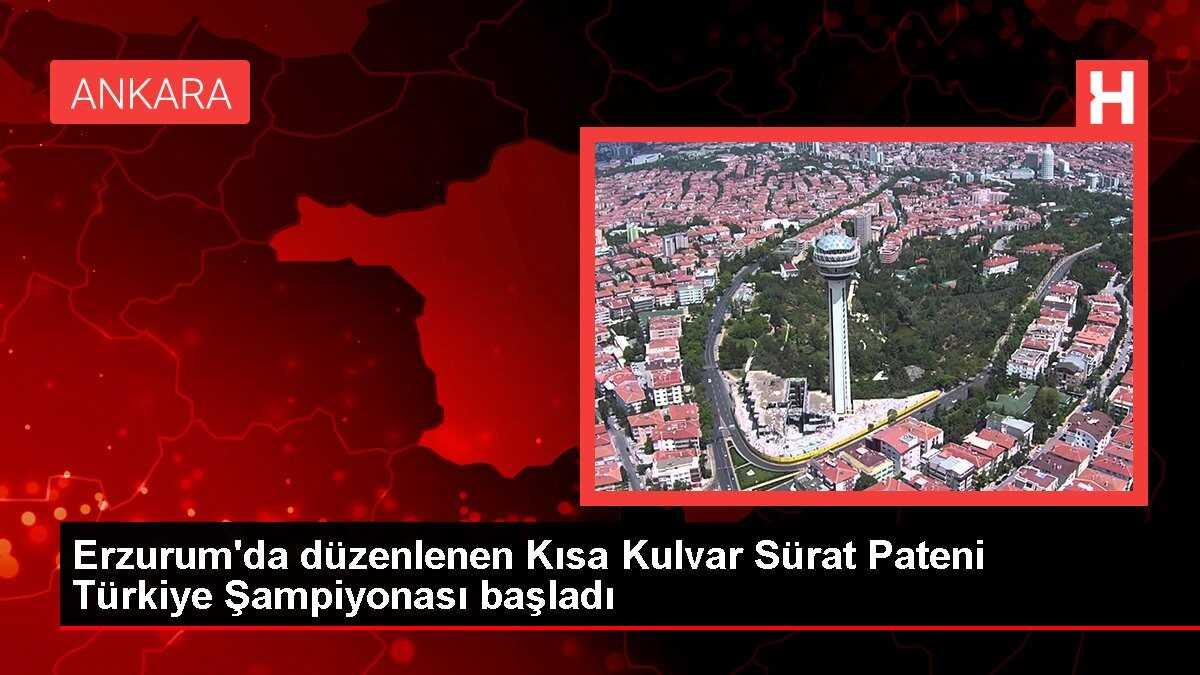 Erzurum'da düzenlenen Kısa Kulvar Sürat Pateni Türkiye Şampiyonası başladı