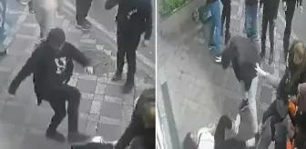 Genç kızı yerde tekmeleyip saçından sürüklediler! Yumruklu, bıçaklı kavga kamerada