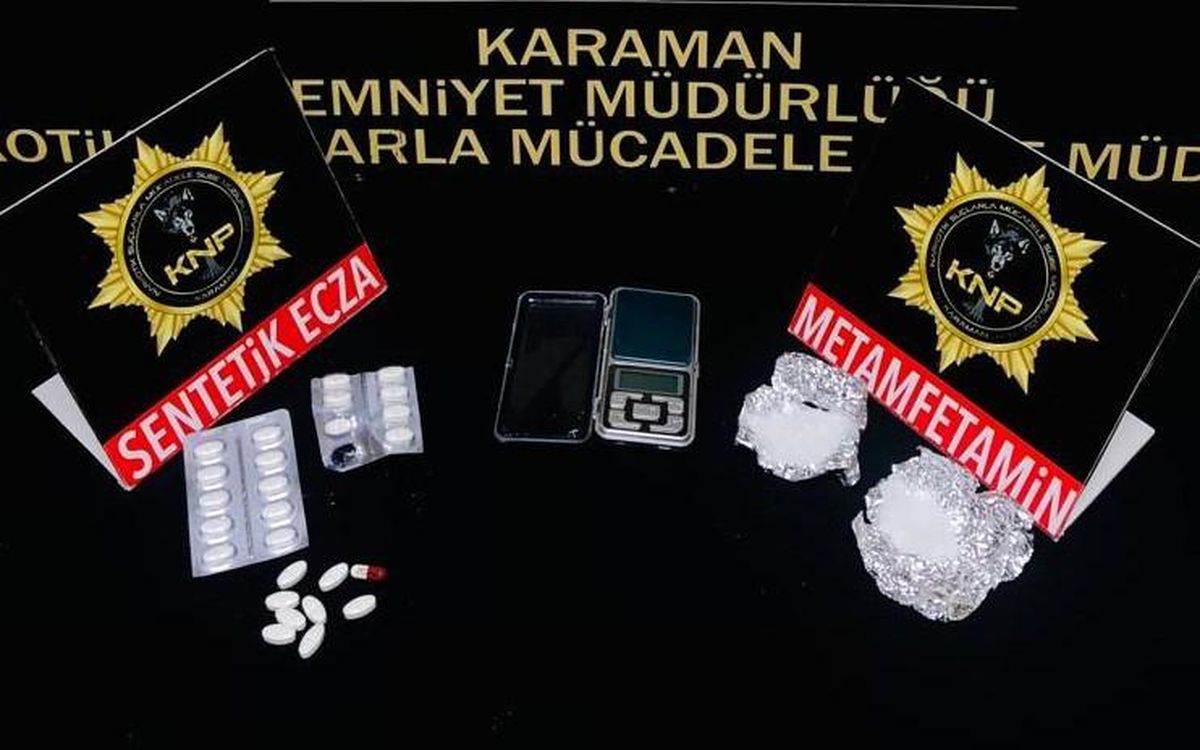 Karaman'da uyuşturucu ticaretinden 1 kişi tutuklandı