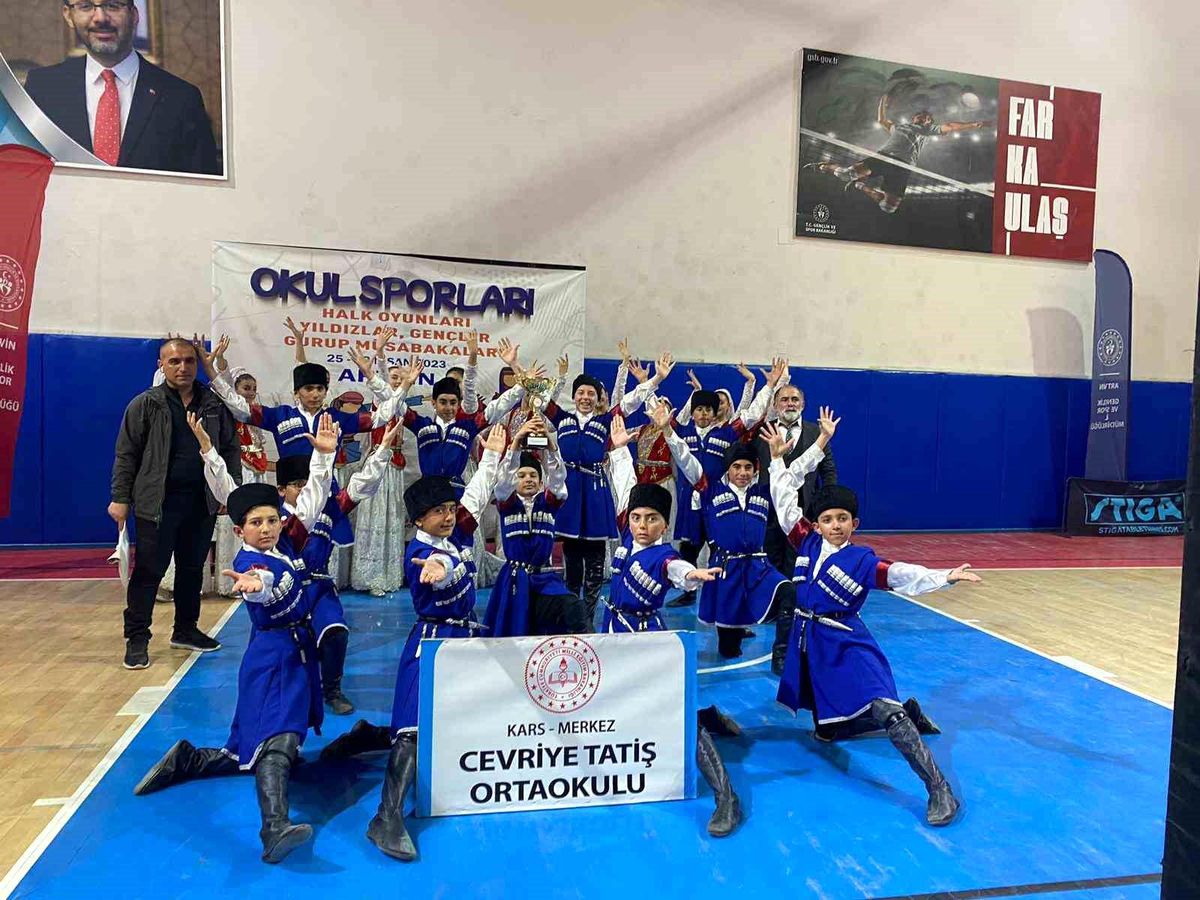 Kars Cevriye Tatiş Ortaokulu 1'inci oldu