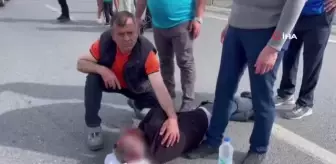 Otomobil motosikletli adama çapıp kaçtı: 1 yaralı