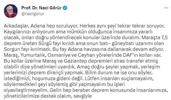 Adana'da deprem bekleniyor mu 2023? Adana'da şiddetli ve büyük deprem mi olacak, deprem mi bekleniyor? (Uzman Açıklamalar)