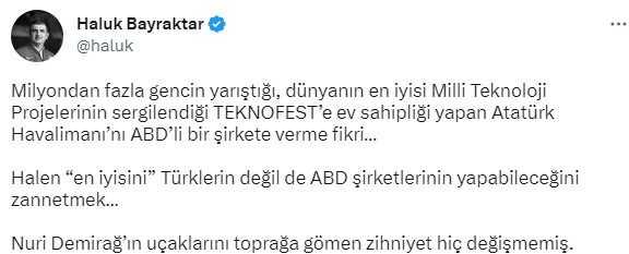'Bizim için çok değerlisiniz' diyen Kılıçdaroğlu'na Haluk Bayraktar'dan yanıt gecikmedi