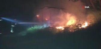 Antalya'da baraka yangında küle döndü