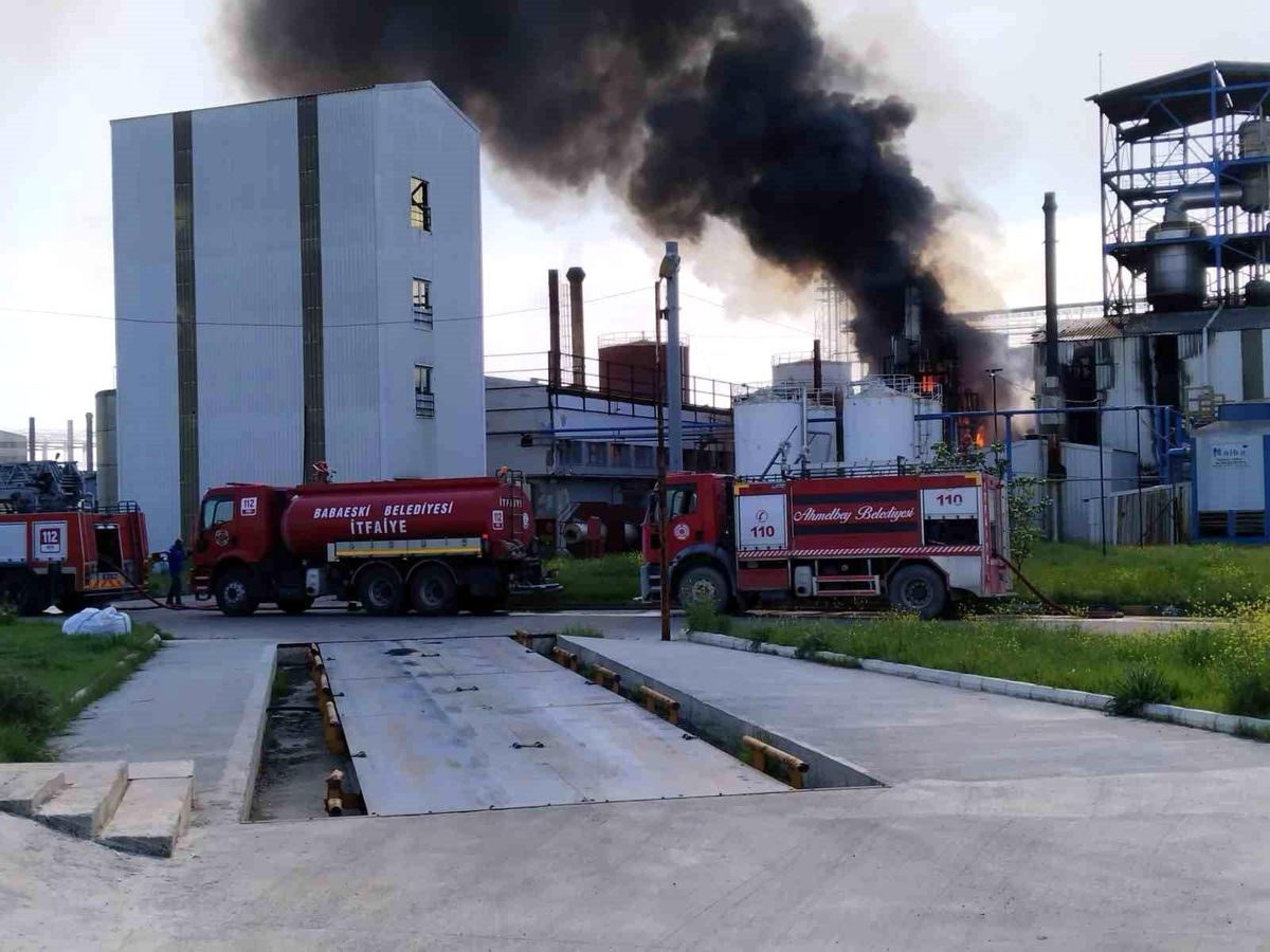 Lüleburgaz'da fabrika yangını