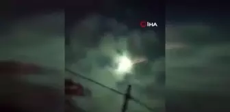 Meksika'da göktaşı geceyi aydınlattı