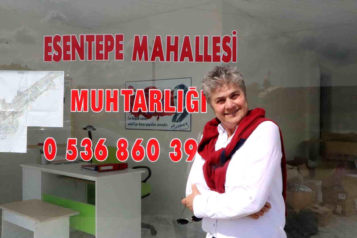 Samsun'da 95 bin nüfuslu ilçenin tek kadın muhtarı