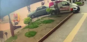 Sinop'ta akülü motosiklet yaya böyle çarptı