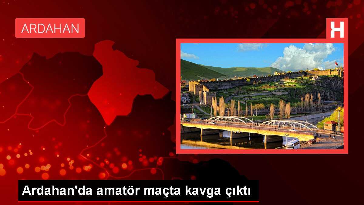 Ardahan'da amatör maçta kavga çıktı