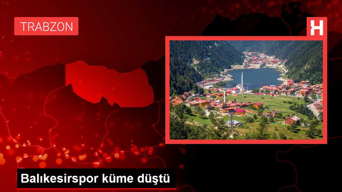 Balıkesirspor 2. Lig'e düştü