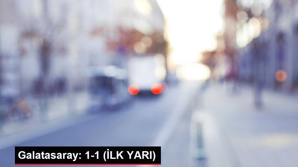 Beşiktaş-Galatasaray derbisinde ilk yarı 1-1 sona erdi