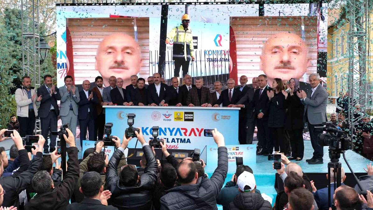 KONYARAY Banliyö Hattı'nın temeli atıldı