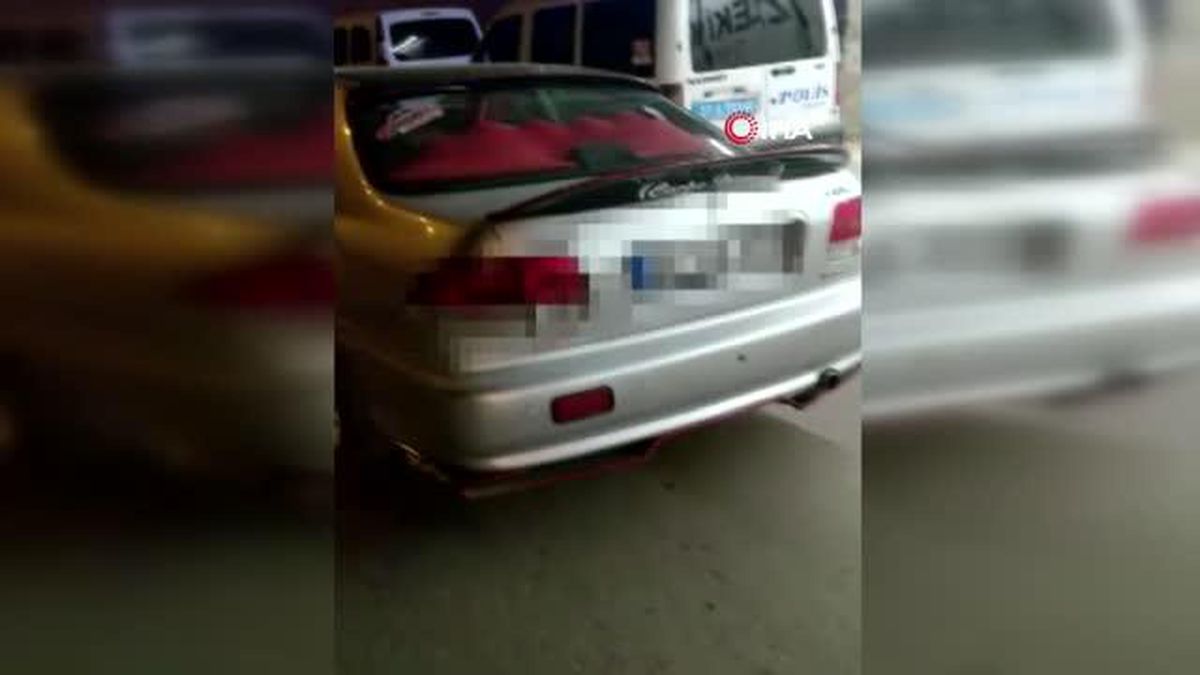 Abartı egzoz bulunan 4 modifiye araca ceza