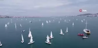 Ayvalık'ta TYF Yelken Ligi 2. Ayak Optimist Yarışmaları sona erdi