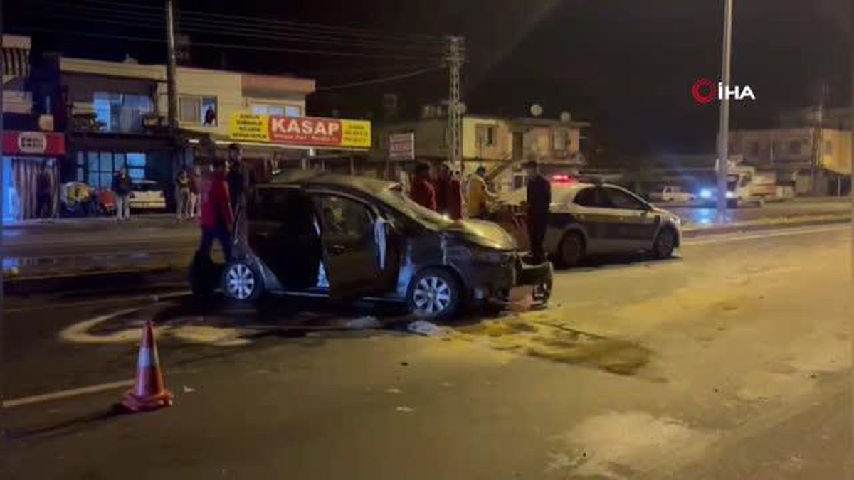 Mersin'de otobüs ile çarpışan otomobilin sürücüsü hayatını kaybetti