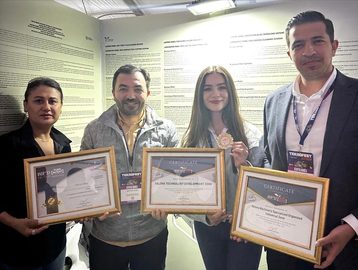 Yalova Makine OSB firması patent fuarında altın madalya kazandı