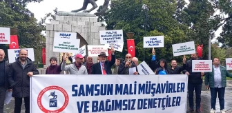 Samsun'da Serbest Muhasebecilerden Eylem: 'İş Yükü Artıyor, İnsanca Yaşamak İstiyoruz'