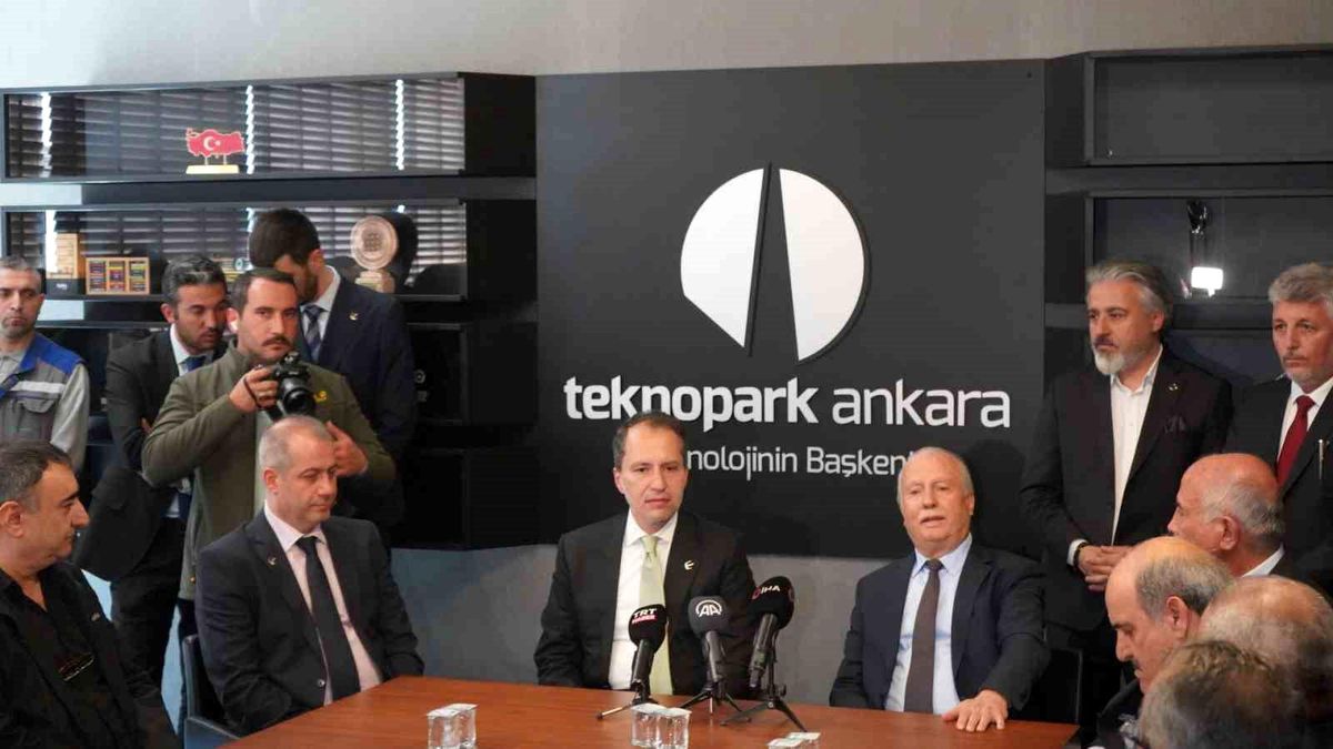 Yeniden Refah Partisi Genel Başkanı Fatih Erbakan Ostim Teknokent'i ziyaret etti