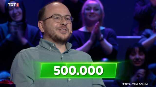 3'te 3 Tarih bilgi yarışması 500 bin tl soru nedir, açıklandı mı, ne zaman açılacak? TRT 1 3'te 3 yarışması 500 bin TL'lik son soru ne, cevabı ne?