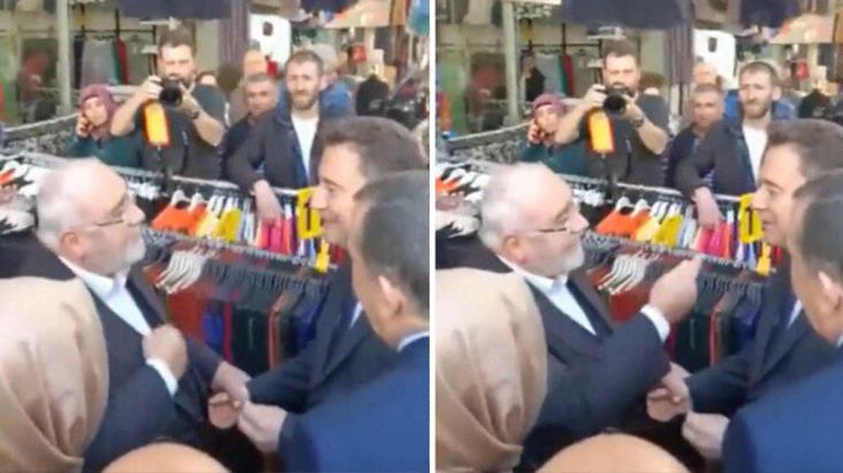 Esnaf ziyareti yapan Babacan'a bir vatandaş yaklaşıp sordu: Şu hareketinden annen-baban memnun mu?
