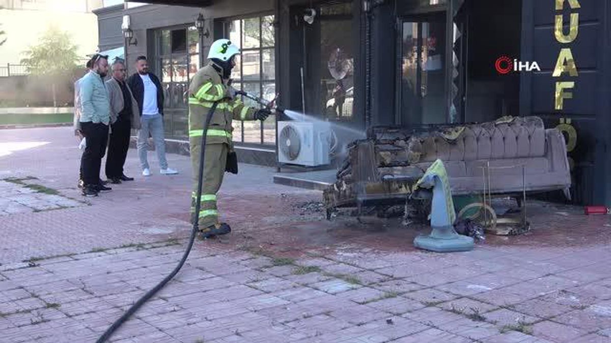 Kırıkkale'de kuaför dükkanında yangın