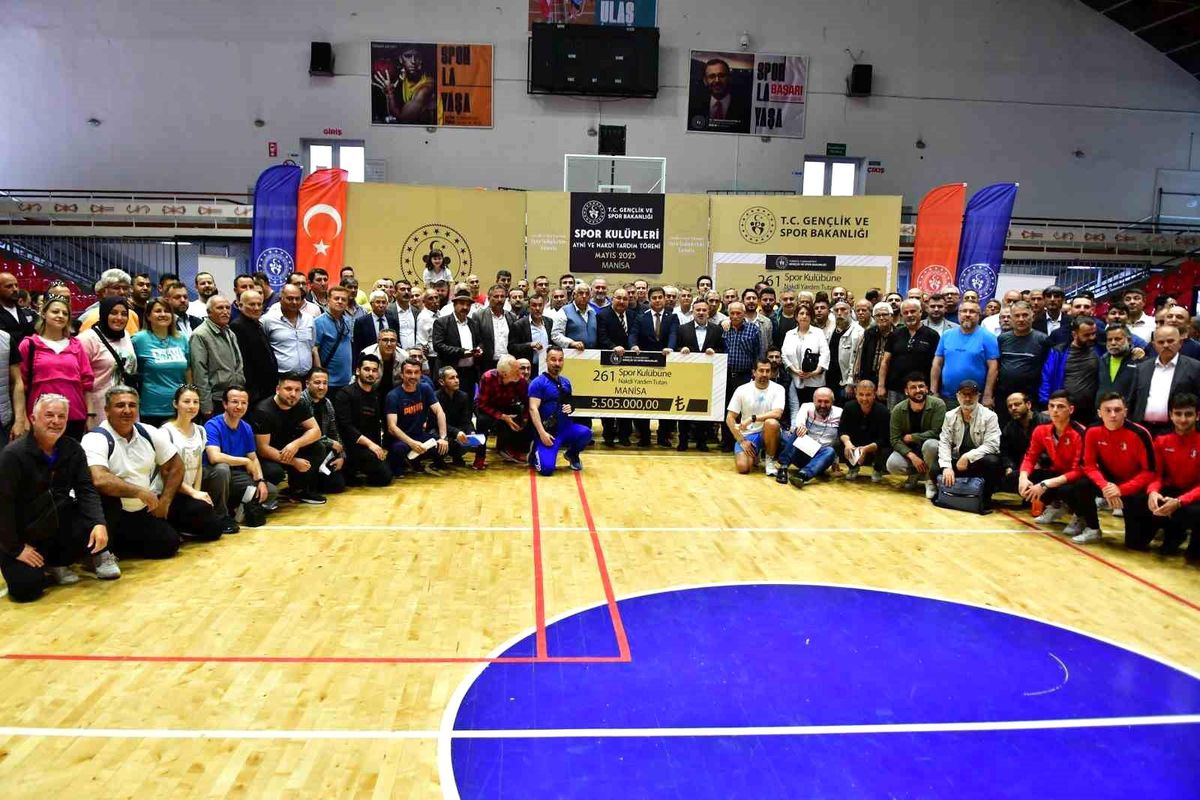 Manisa'da 261 spor kulübüne 5 milyon 505 bin TL destek