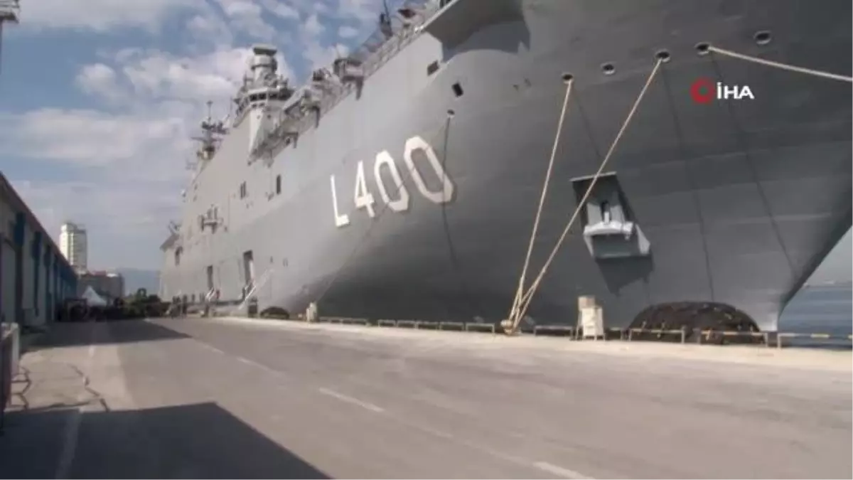 TCG Anadolu gemisi içeriden böyle görüntülendi