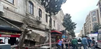 Balıkesir'de sokak yenileme çalışması sırasında sundurma çöktü: 2 işçi yaralandı