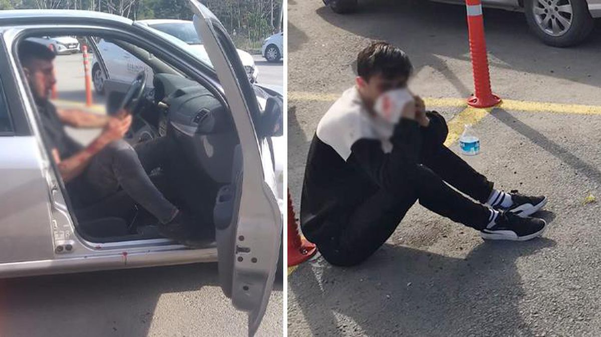 Taksiciyle arkadaşları, sürücü adayı ve hocasını tekme tokat dövdü