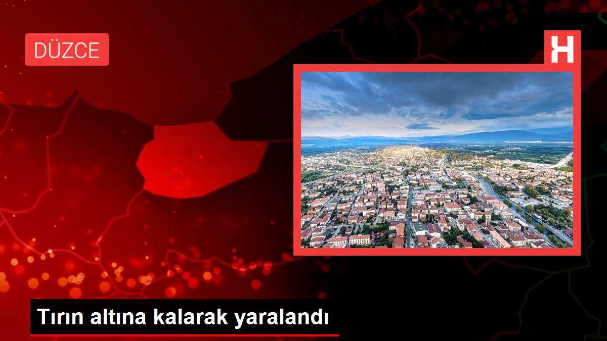 Tırın altına kalarak yaralandı