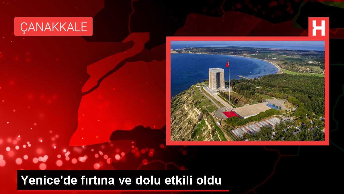 Yenice'de fırtına ve dolu etkili oldu