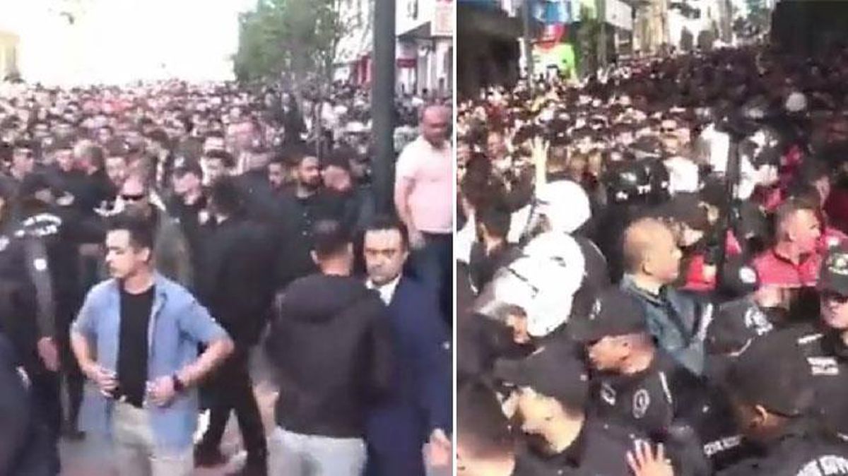 Yeniden açılan stant gerilimi tırmandırdı! Onlarca Trabzonlu, HÜDA PAR'a tepki yürüyüşüne çıktı