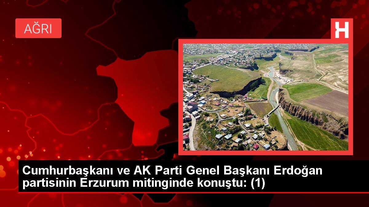 Cumhurbaşkanı ve AK Parti Genel Başkanı Erdoğan partisinin Erzurum mitinginde konuştu: (1)