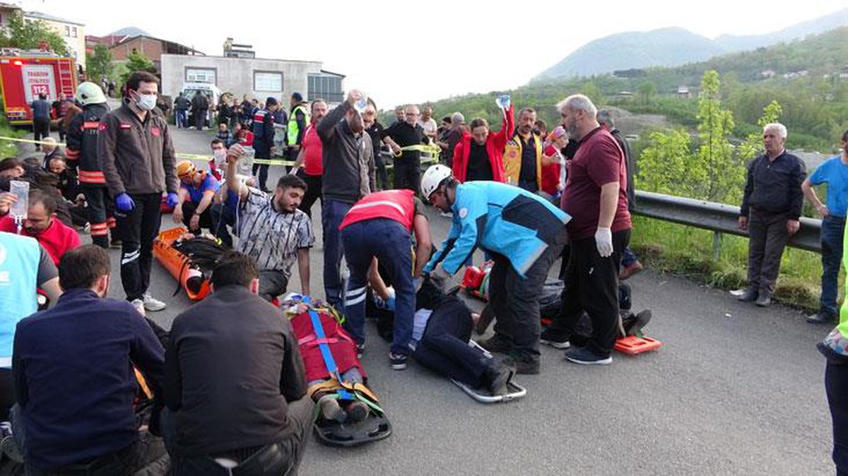 Trabzon'da belediye otobüsünün şarampole yuvarlandığı kazada ölü sayısı 5'e yükseldi